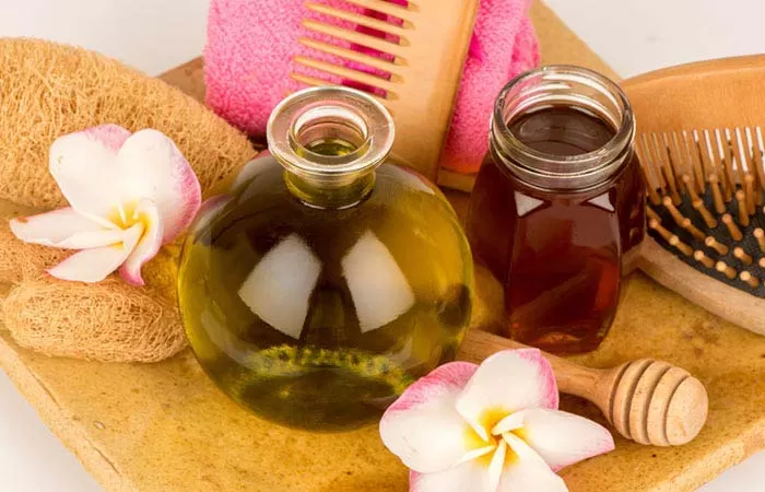 نرم کننده مو خانگی با عسل و روغن زیتون