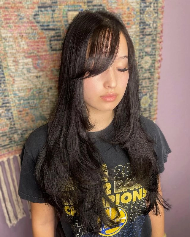 مدل موی چتری کناری Side Bangs