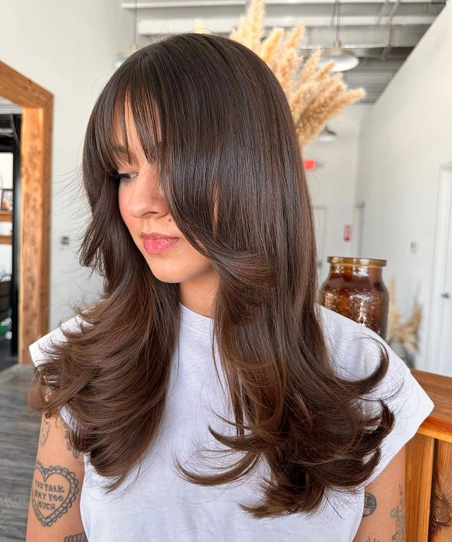 مدل موی Layered Bangs