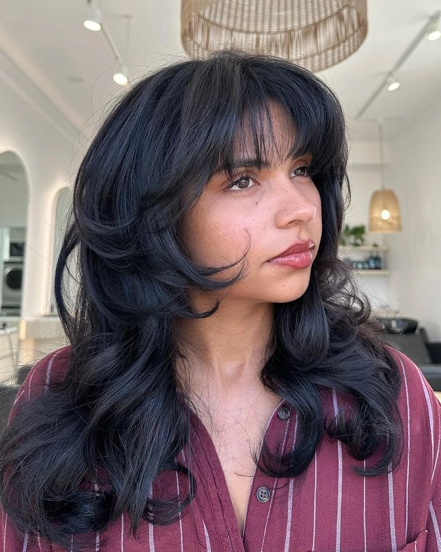 مدل موی چتری نازک و سبک Wispy Bangs