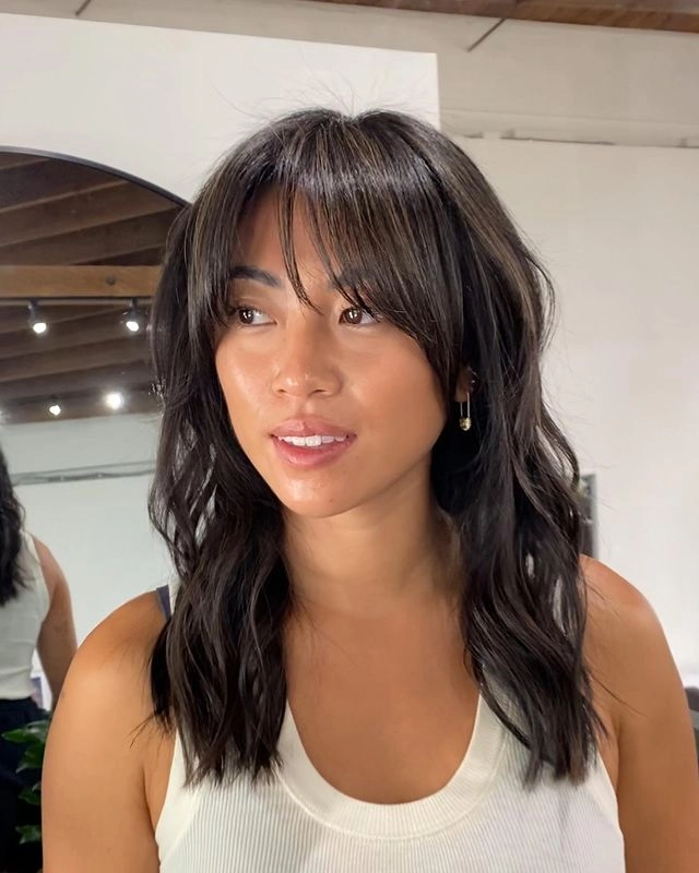 مدل موی Wavy Hair Bangs
