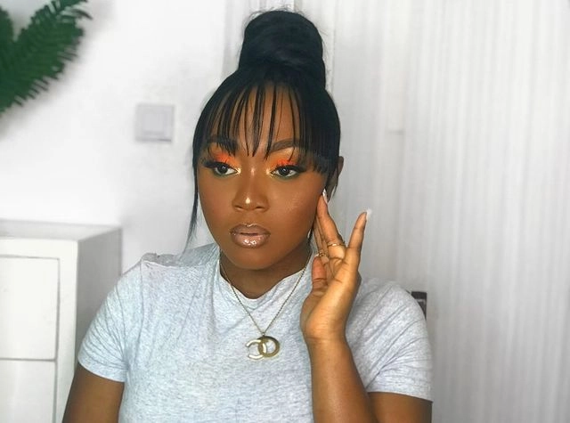 مدل موی Bun With Bangs