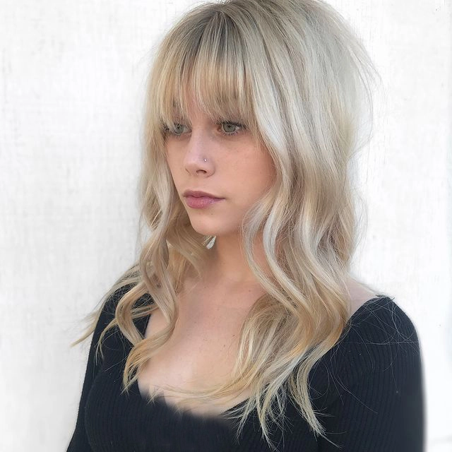 مدل موی Waterfall Bangs
