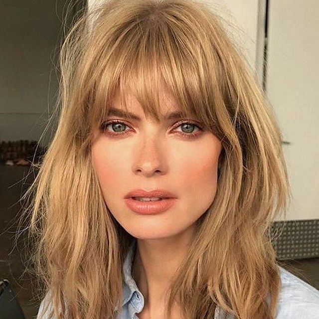 مدل موی چتری Messy Bangs