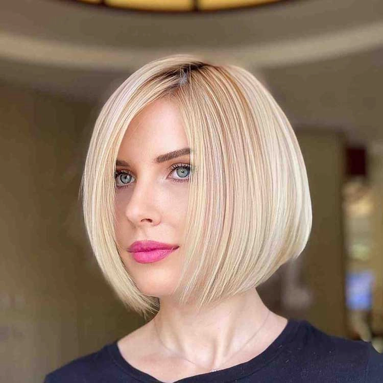 باب گرد (Rounded Bob)
