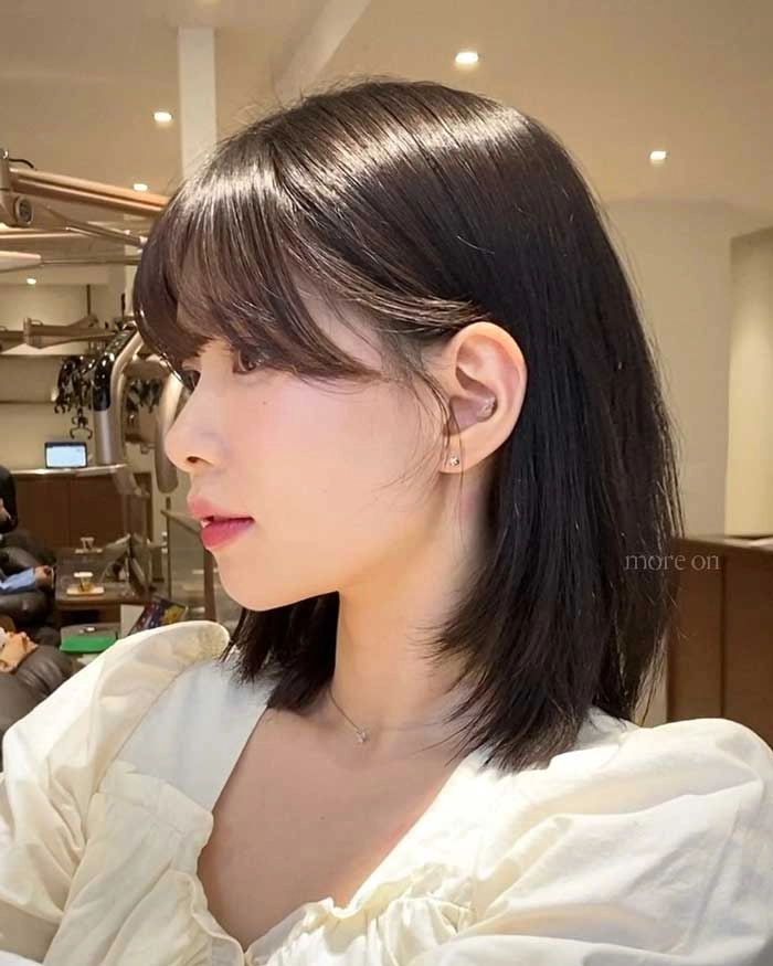 چتری برای صورت‌های مربعی (Bangs For Square Face Korean)