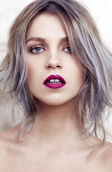 بالیاژ خاکستری - Balayage Grey Hair
