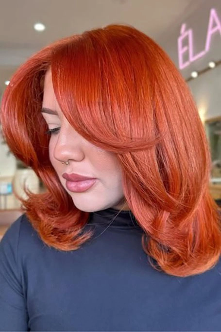 بالیاژ قرمز - Red Balayage