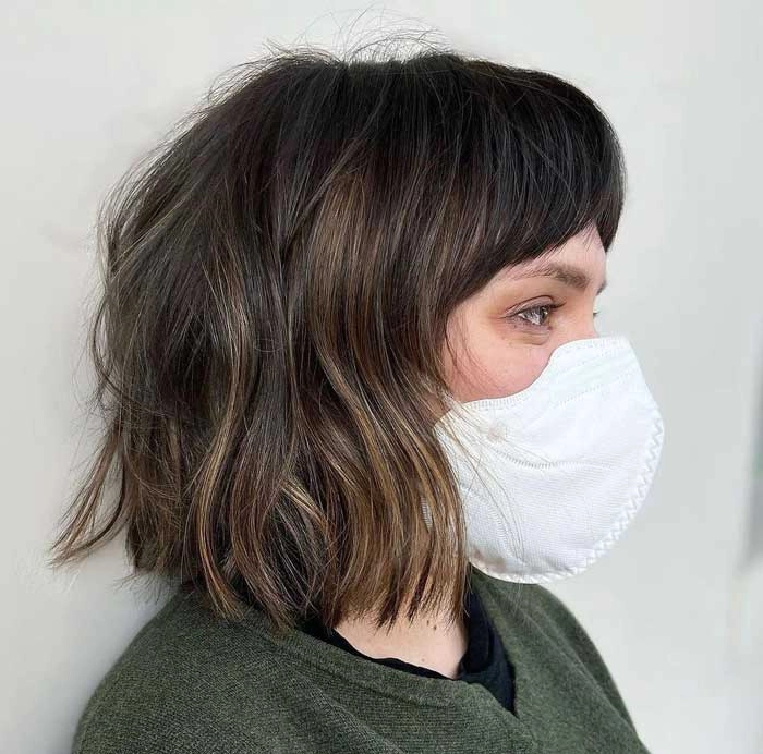 چتری میکرو پرده‌ای (Micro Curtain Bangs)